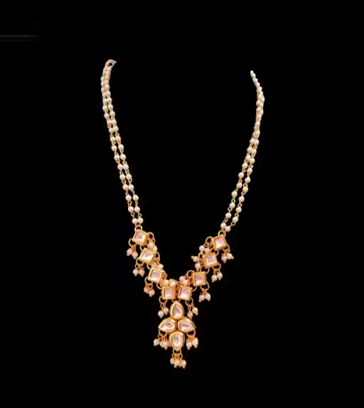 Kundan pearl necklace indian bridal necklace 